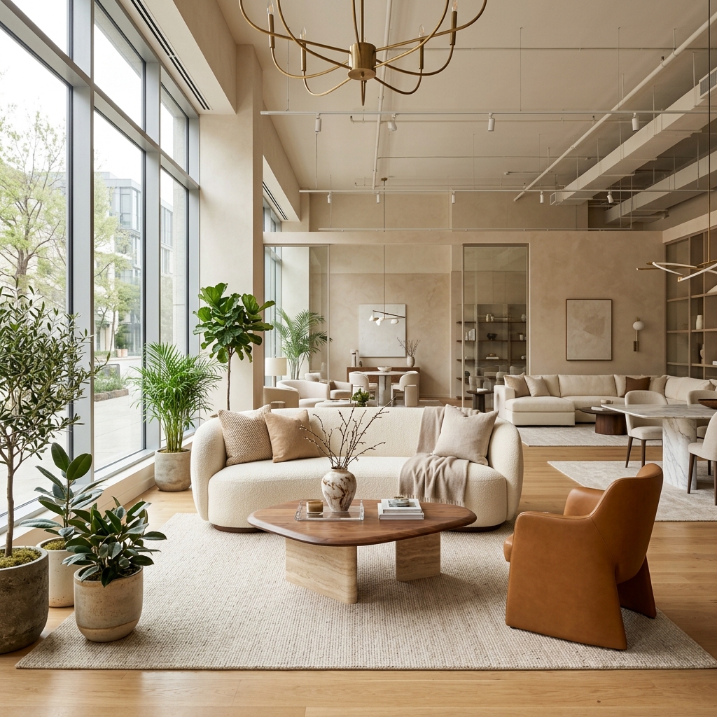 Luxury furniture showroom