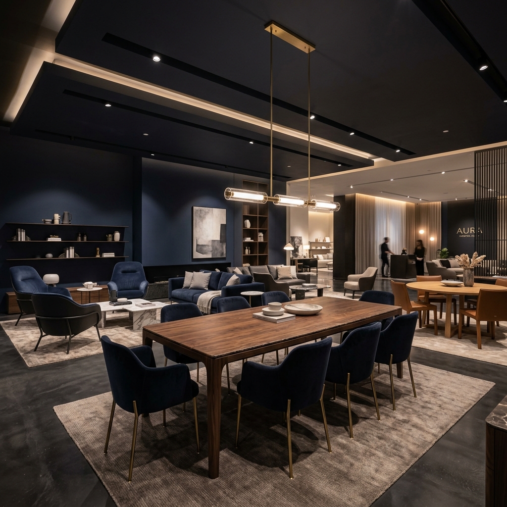 Furniture showroom background